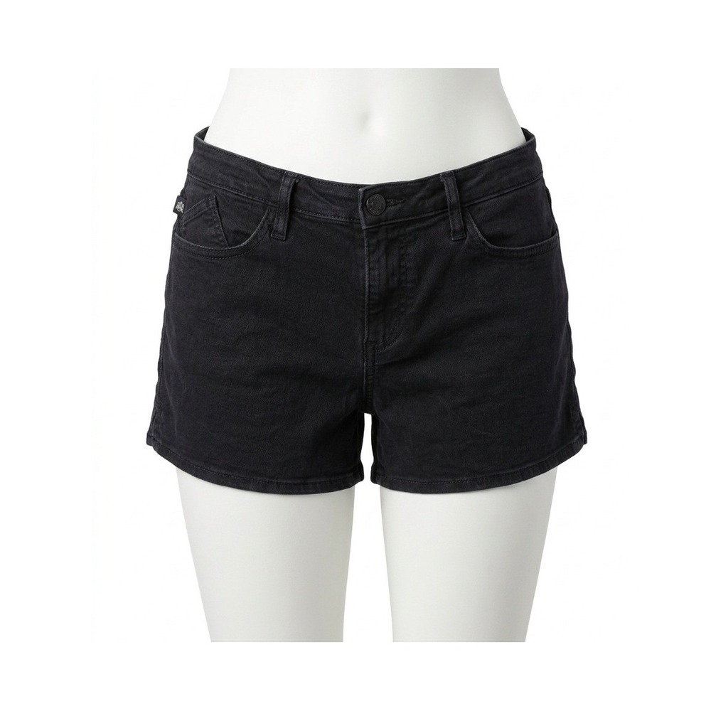 Rock & Republic Kimber Black Denim Shorts Womens 12 R311335 Stretch Jean Shorts